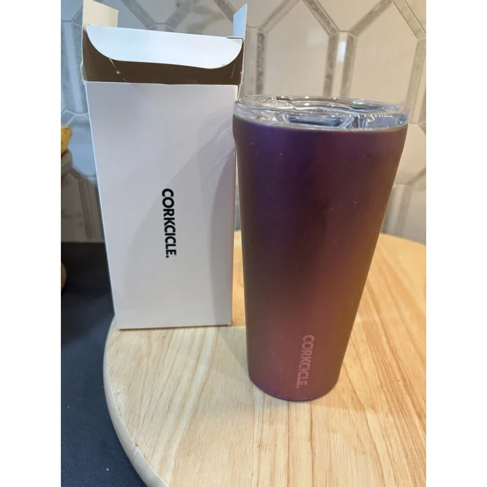Corkcicle. 16 OZ Insulated Tumbler Stainless Steel - Nebula, Purple - New